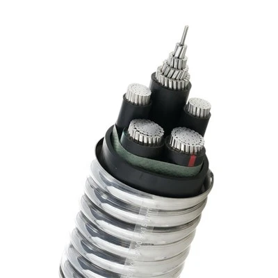 YJLHS 3*300 + 1*150mm² 0.6/1KV Dargludydd Aloi Alwminiwm Daear Prin XLPE Cebl Pŵer Arfog Moel wedi'i Gyd-gloi