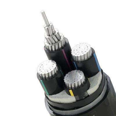 YJLHV22 4 Craidd 240mm² Craidd Alwminiwm XLPE Tâp Dur Armored PVC Sheath Power Industrial