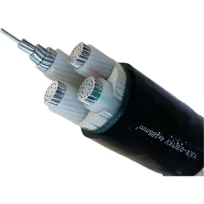 Ffatri YJLV 0.6/1KV Uniongyrchol Cebl Gwrth Fflam Alwminiwm Craidd XLPE Inswleiddiedig PVC Gwain Copr Dargludydd XLPE Cebl