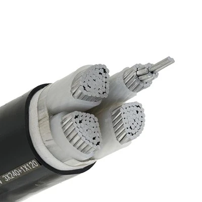 YJLV 0.6/1KV Defnydd Awyr Agored LV Alwminiwm XLPE Cable UV Armored Gwrthiannol