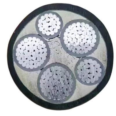 YJLV MC/SWA Math o Batri Pŵer Craidd Sengl Cebl Solar Tanddaearol Adeiladu Craidd Alwminiwm PVC Steel Wire